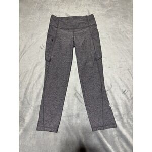Lululemon Women Size 4 Gray Run On Crop W6AL2S